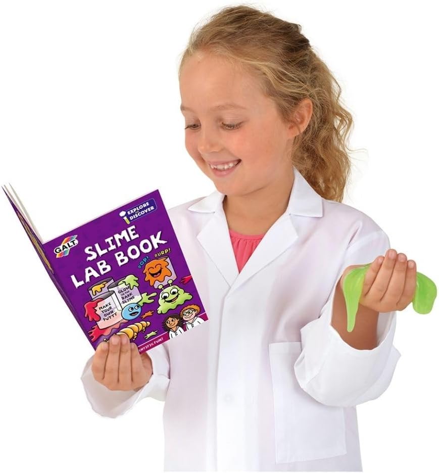 Galt Slime Lab -Explore and Discover STEM Craft and Science Set for Kids -Childrens Slime Making Kit for Boys and Girls -Includes 7 Fun Experiments, Lab Book and Step by Step Guide - Ages 5 Years Plus-4