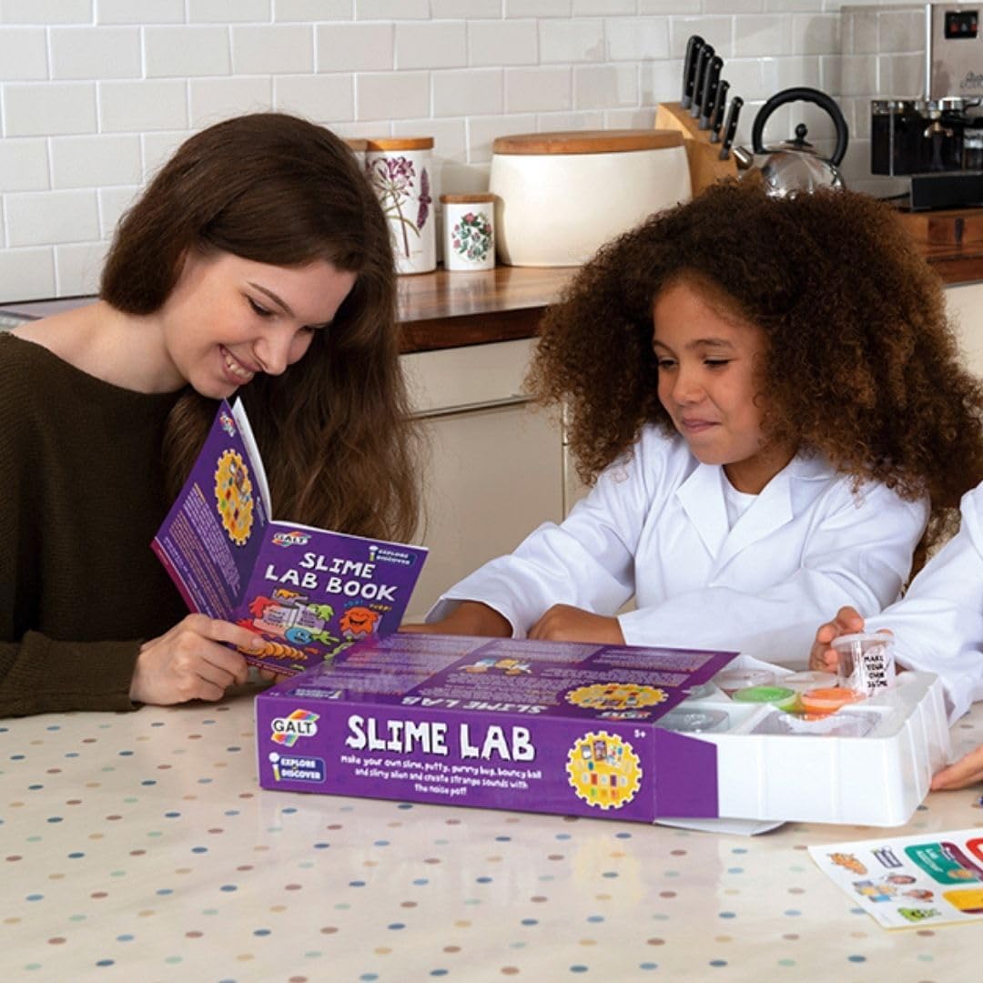 Galt Slime Lab -Explore and Discover STEM Craft and Science Set for Kids -Childrens Slime Making Kit for Boys and Girls -Includes 7 Fun Experiments, Lab Book and Step by Step Guide - Ages 5 Years Plus-5