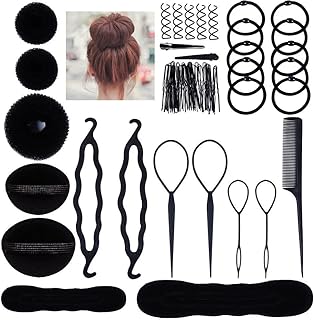 Lictin Hair Styling Set, Hair Design Styling Tools Accessories DIY Hair Accessories Hair Modelling Tool Kit Hairdresser Kit Set Magic Simple Fast Spiral Hair Braid Hair Braiding Tool