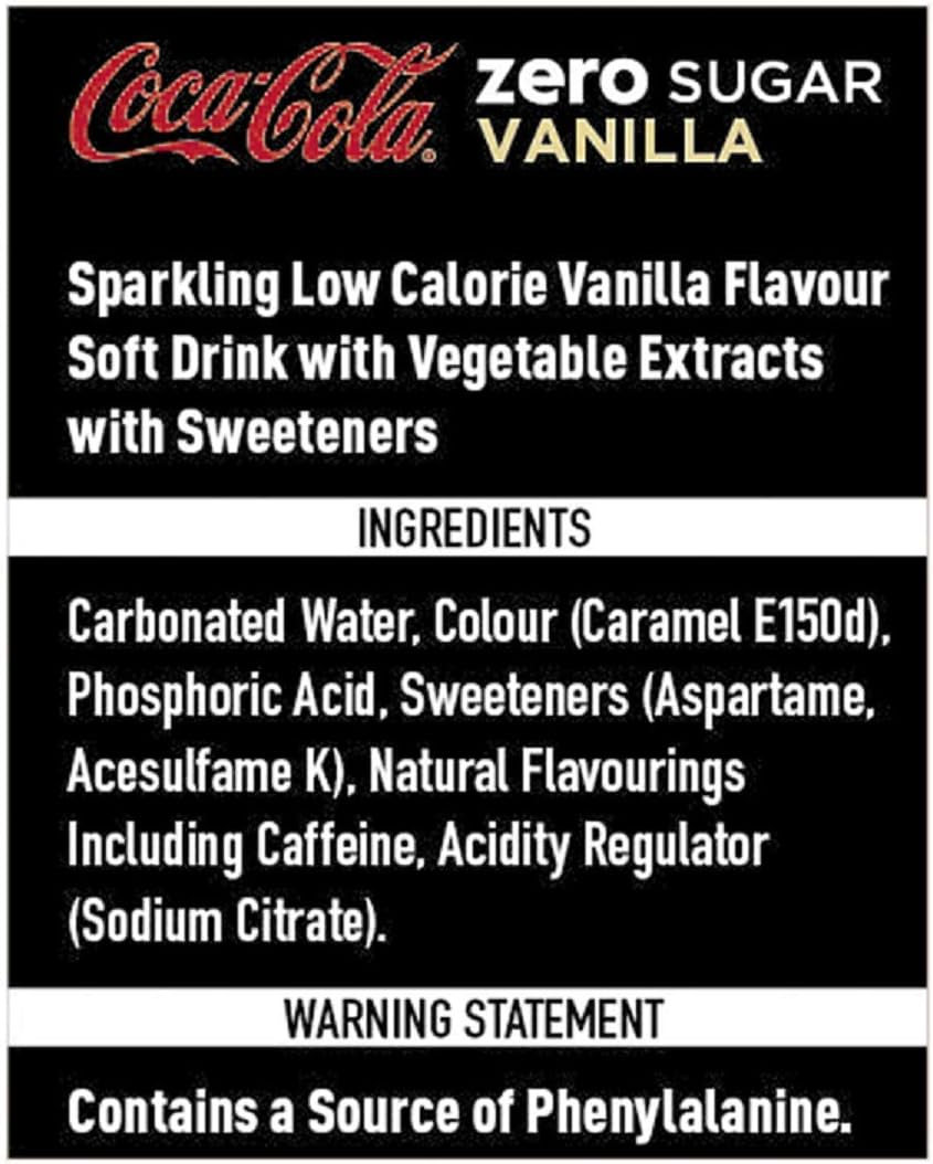 Coca-Cola Zero Sugar Vanilla 8 x 330 ml-4