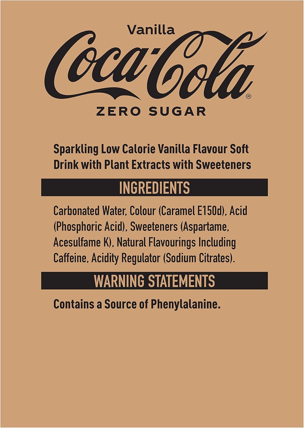 Coca-Cola Zero Sugar Vanilla 8 x 330 ml-6