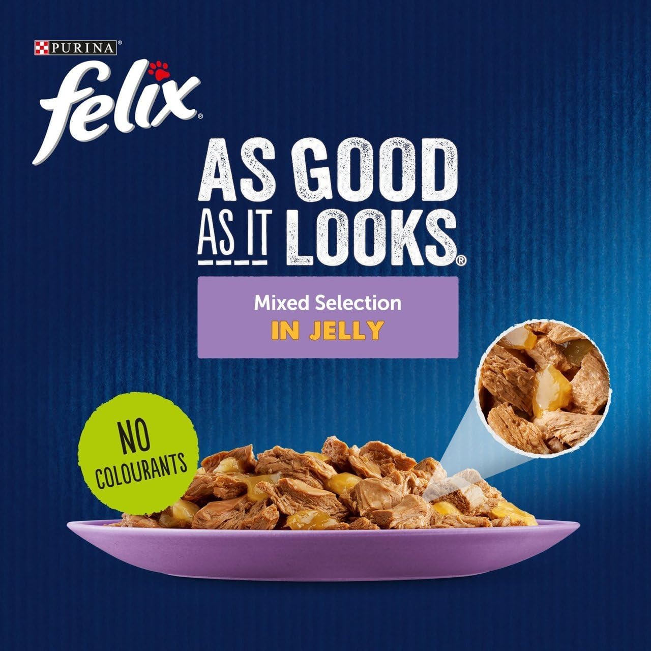 FELIX As Good As it Looks Senior 7+ Mixed in Jelly Wet Cat Food 40x100g-1