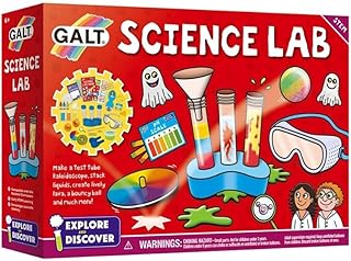 Galt Science Lab - Explore and Discover Science Kit for Kids, Childrens Craft Set - 20 Fun STEM Science Experiments and Guide Book - Make a Kaleidoscope, Lava, Bouncy Ball and More - For Ages 6 Plus