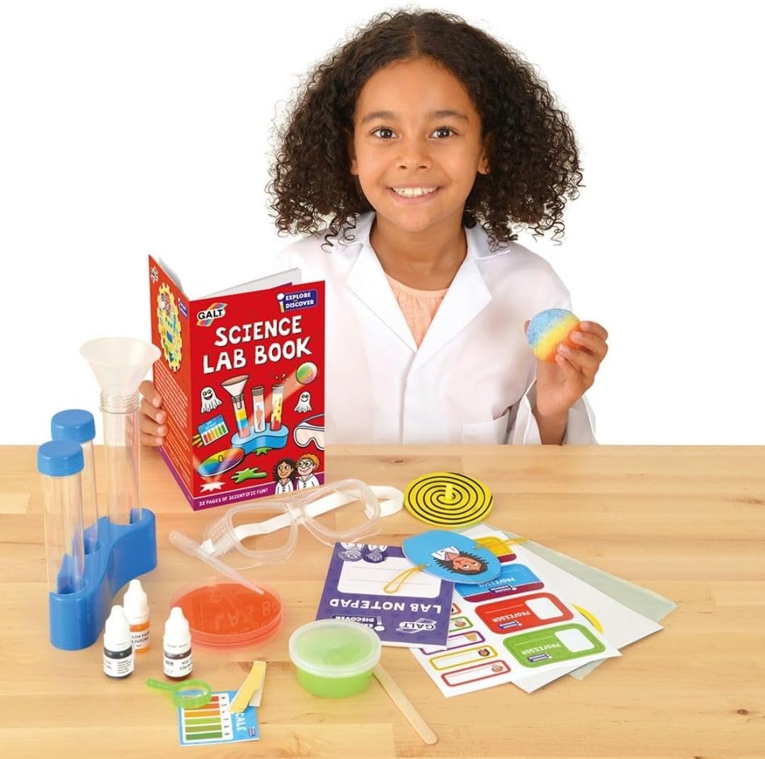 Galt Science Lab - Explore and Discover Science Kit for Kids, Childrens Craft Set - 20 Fun STEM Science Experiments and Guide Book - Make a Kaleidoscope, Lava, Bouncy Ball and More - For Ages 6 Plus-3