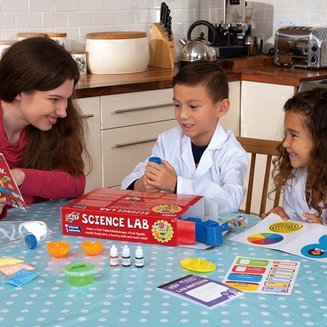 Galt Science Lab - Explore and Discover Science Kit for Kids, Childrens Craft Set - 20 Fun STEM Science Experiments and Guide Book - Make a Kaleidoscope, Lava, Bouncy Ball and More - For Ages 6 Plus-7