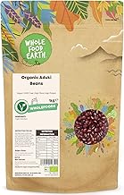 Wholefood Earth Organic Aduki Beans 1kg Vegan | GMO Free | High Fibre | High Protein | Certified Organic