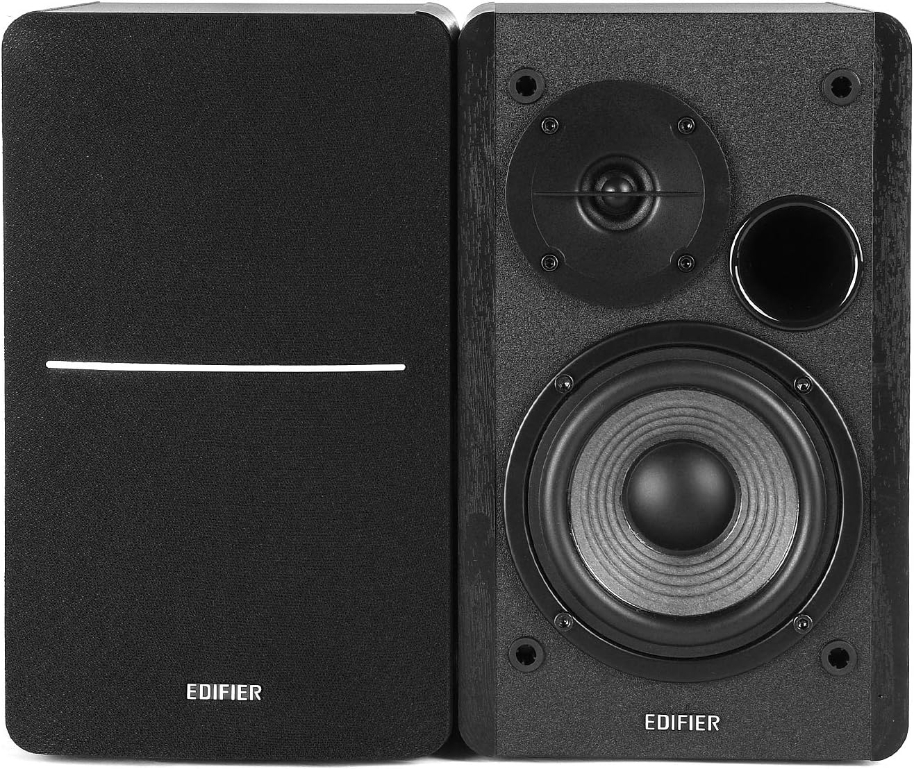 Edifier R1280DB Powered Bluetooth Bookshelf Speakers - Optical Input - Wireless Studio Monitors - 4 Inch Near Field Speaker - 42w RMS - Black-2