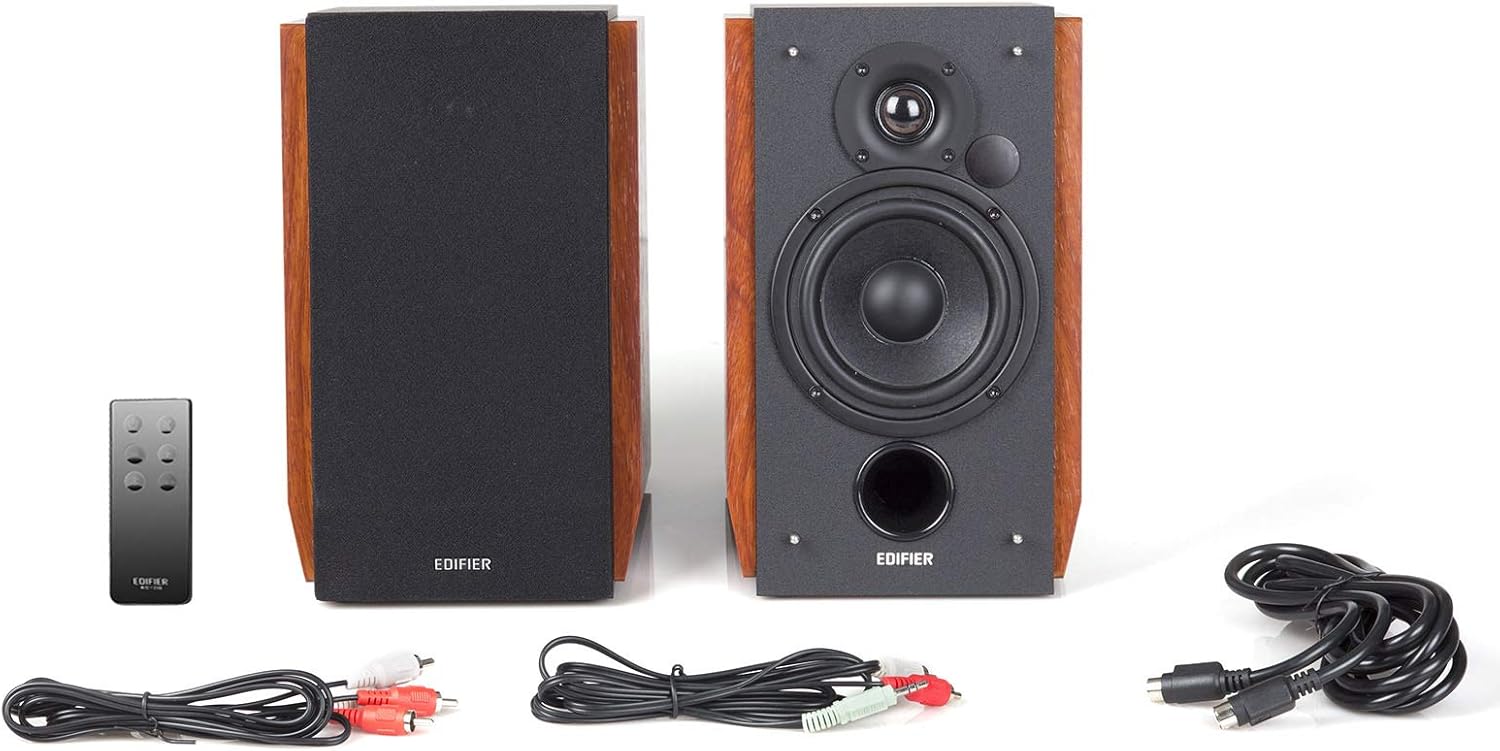 Edifier R1700BT Bluetooth Bookshelf Speakers - Active Near-field Studio Monitors - Powered Speakers 2.0 Setup Wooden Enclosure - 66W RMS, Brown-4