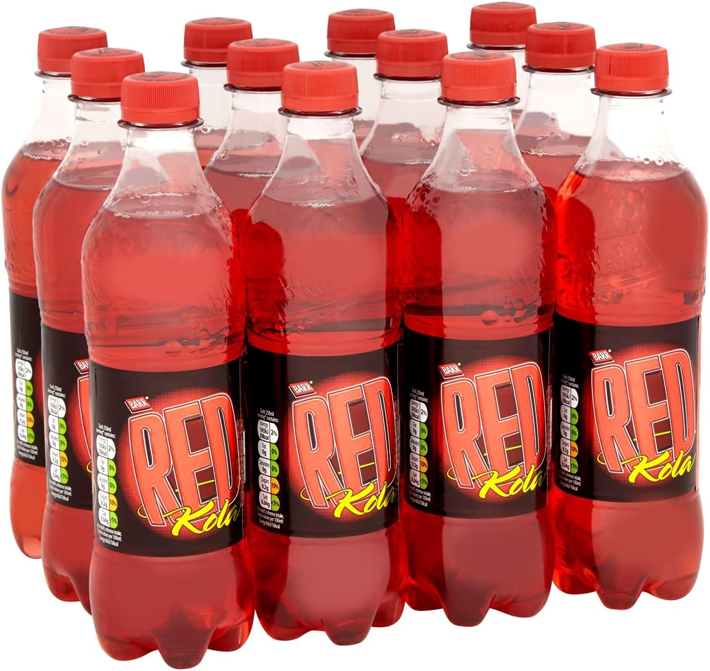 BARR since 1875, 12 Pack Red Kola Cola, Low Sugar Fizzy Drink "Fizzingly Fun" - 12 x 500 ml Bottles-0