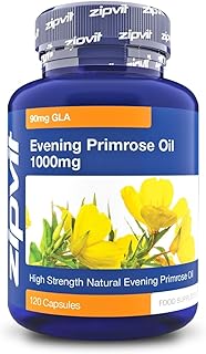 Zipvit Evening Primrose Oil 1000mg, 120 Softgel Capsules, Pure Cold Pressed Evening Primrose Oil, High in Omega 6 Gamma Linolenic Acid, Supports Women's Health