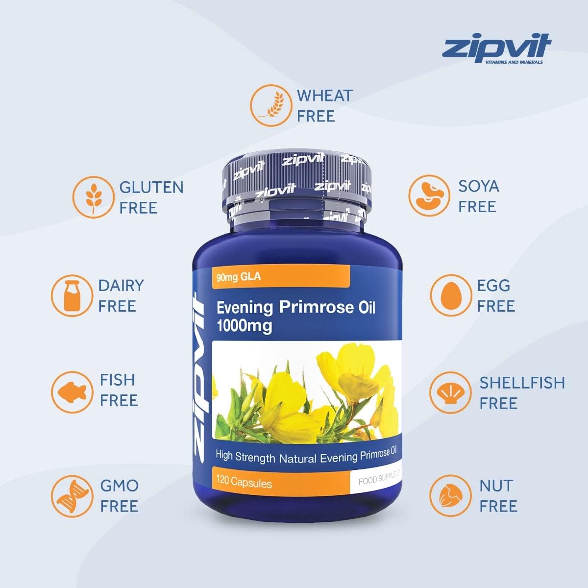 Zipvit Evening Primrose Oil 1000mg, 120 Softgel Capsules, Pure Cold Pressed Evening Primrose Oil, High in Omega 6 Gamma Linolenic Acid, Supports Women's Health-4