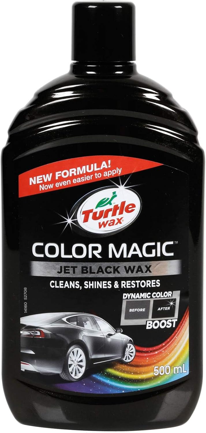 Turtle Wax 52708 Color Magic Car Paintwork Polish Restores Colour & Shine Black 500ml-0