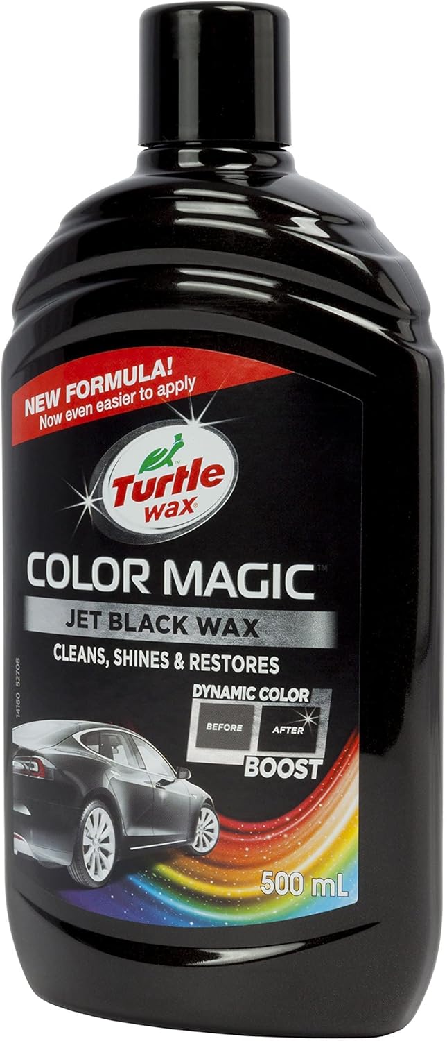 Turtle Wax 52708 Color Magic Car Paintwork Polish Restores Colour & Shine Black 500ml-3