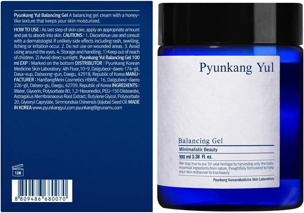 [PKY] Pyunkang Yul Balancing Gel, Face Moisturizer for Hydrating&Nourishing, Stretch Texture locks moisture deep inside skin, Only 7 Ingredients, Zero-Irritation, Korean Skincare (3.3 Fl.Oz,100ml)-1