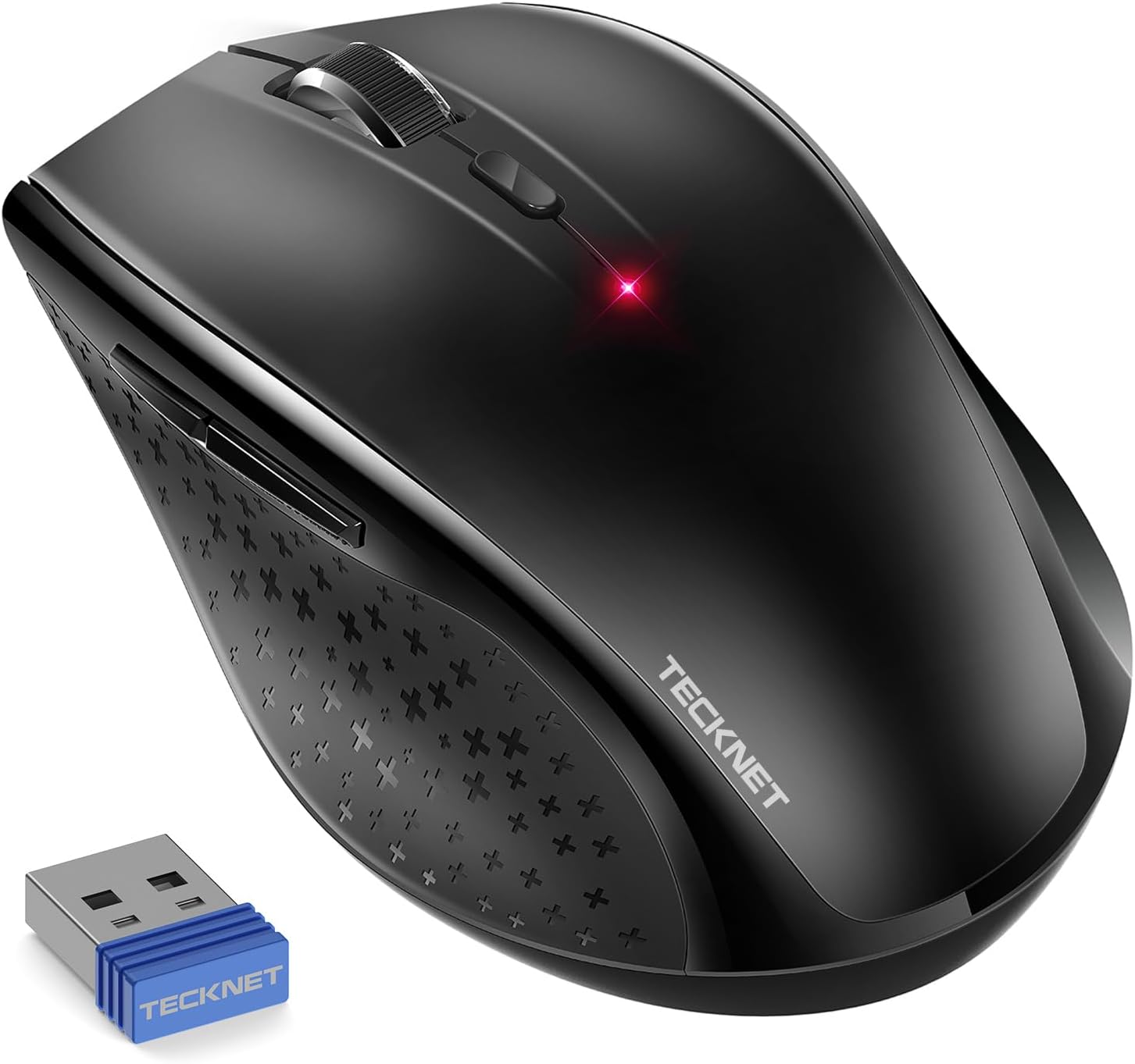 TECKNET Wireless Mouse, 2.4G Wireless Silent Mouse, 4800DPI Optical Computer Mouse with 6 Adjustable DPI, 30 Months Battery Life, Ergonomic Silent Click USB Cordless Mouse for Laptop PC Computer-0