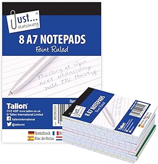 Just stationery A7 Notepad (Pack of 8), 4691