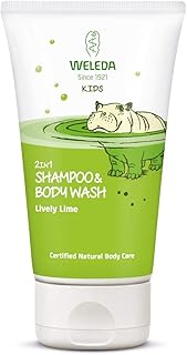 Weleda Lively Lime Kids 2 In 1 Shampoo and Body Wash, 150 ml