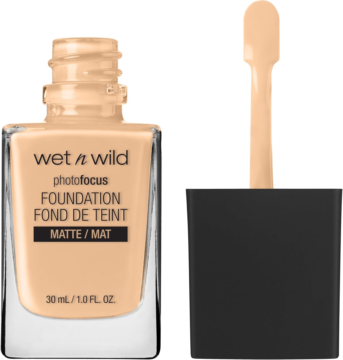 Wet n Wild, Photo Focus Foundation Matte, High-coverage Foundation with Light-adjusting Complex for a White Cast-free Effect and a Camera-ready Makeup, Matte Finish, Vegan, Soft Beige-1