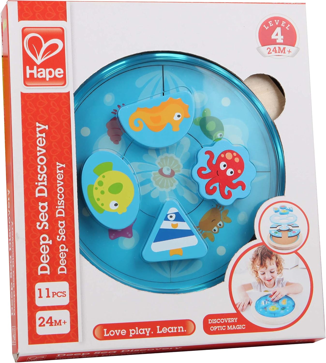 Hape HAP-E1604 E1604 Entdecke das Meer-Puzzle Deep Sea Discovery, Multi-Colour-2