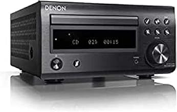 Denon RDCM41DAB Hifi Receiver with CD Player, Audio Receiver for HiFi, Bluetooth, 2x30W + Subwoofer PreOut, FM Radio / DAB / DAB+ Tuner, 2x Digital Optical Input & 1x Headphone Output - Black