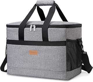 Lifewit Soft Cooler Bag with Hard Liner, Large Insulated Picnic Lunch Bag Box Soft-Sided Cooling Bag for Camping/BBQ/Family Outdoor Activities