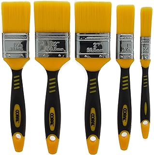 Coral 31417 Zero-Loss 5 Paint Brush Set for a Seriously Good Finish and No Bristle Loss set 5 piece brush pack