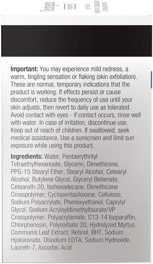 Neutrogena Rapid Wrinkle Repair Hyaluronic Acid Retinol Cream, Anti Wrinkle Cream, Face Moisturizer, Neck Cream & Dark Spot Remover for Face - Day & Night Cream with Hyaluronic Acid & Retinol, 1.7 oz-7