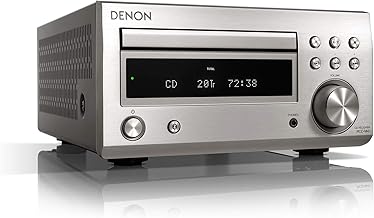 Denon RDCM41DAB Hifi Receiver With CD Player, Audio Receiver HiFi, Bluetooth, 2x30W + Subwoofer PreOut, FM Radio / DAB / DAB+ Tuner, 2x Digital Optical Input & 1x Headphone Output - Silver