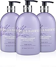 Baylis & Harding English Lavender and Chamomile Hand Wash, 500 ml (Pack of 3) - Vegan Friendly