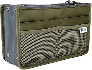 Periea Chelsy Handbag Organiser Insert (Khaki, Large)