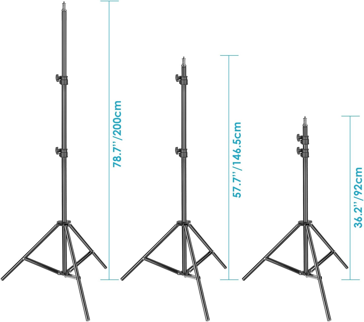 NEEWER 2 Pack Dimmable Bi-color 480 LED Video Light and Stand Lighting Kit Includes: 3200-5600K CRI 96+ LED Panel with U Bracket, 74.8 inches Light Stand for YouTube Studio Photography Video Shooting-4