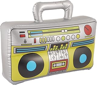 HENBRANDT BOOM BOX INFLATABLE BLOW UP SPEAKER FANCY DRESS ACCESSORY STEREO STAG PARTY PROP