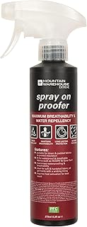 Mountain Warehouse Sprayon Proofer 275ml - Works Great with Down & Gore-tex, Waterproof Clothing Spray Proofer, Breathable Repeller - For Camping, Hiking, Travelling