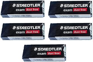 STAEDTLER Staedtler Large Exam Dust Free Pencil Eraser (526 E20) Pack of 5 Erasers