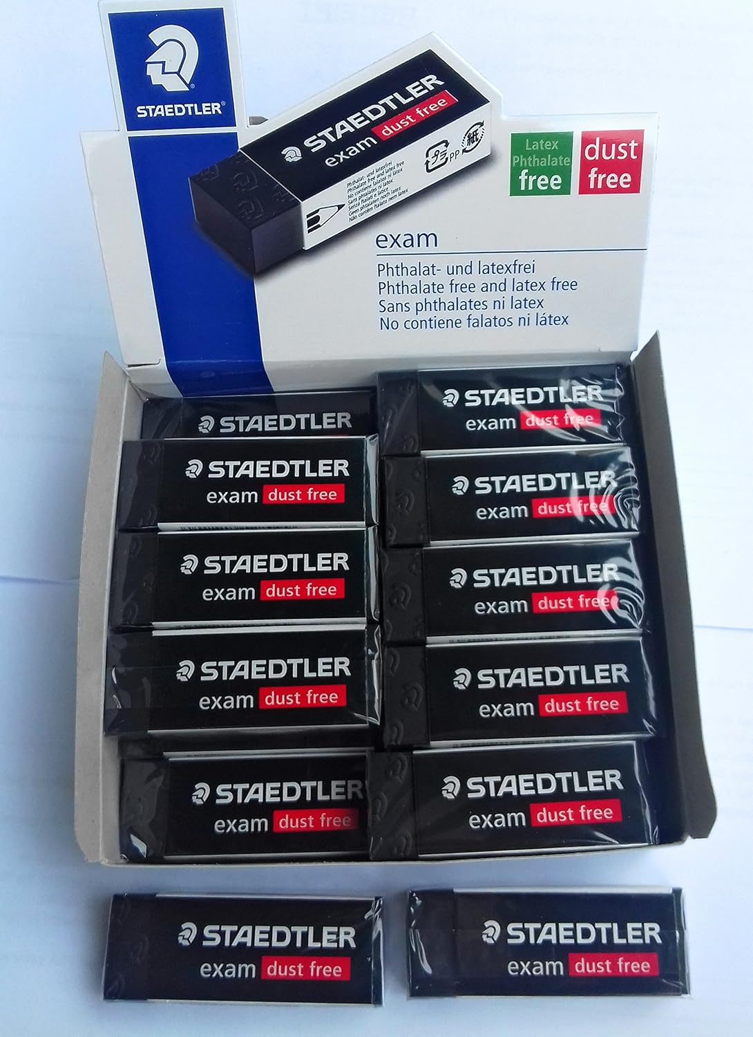 STAEDTLER Staedtler Large Exam Dust Free Pencil Eraser (526 E20) Pack of 5 Erasers-4