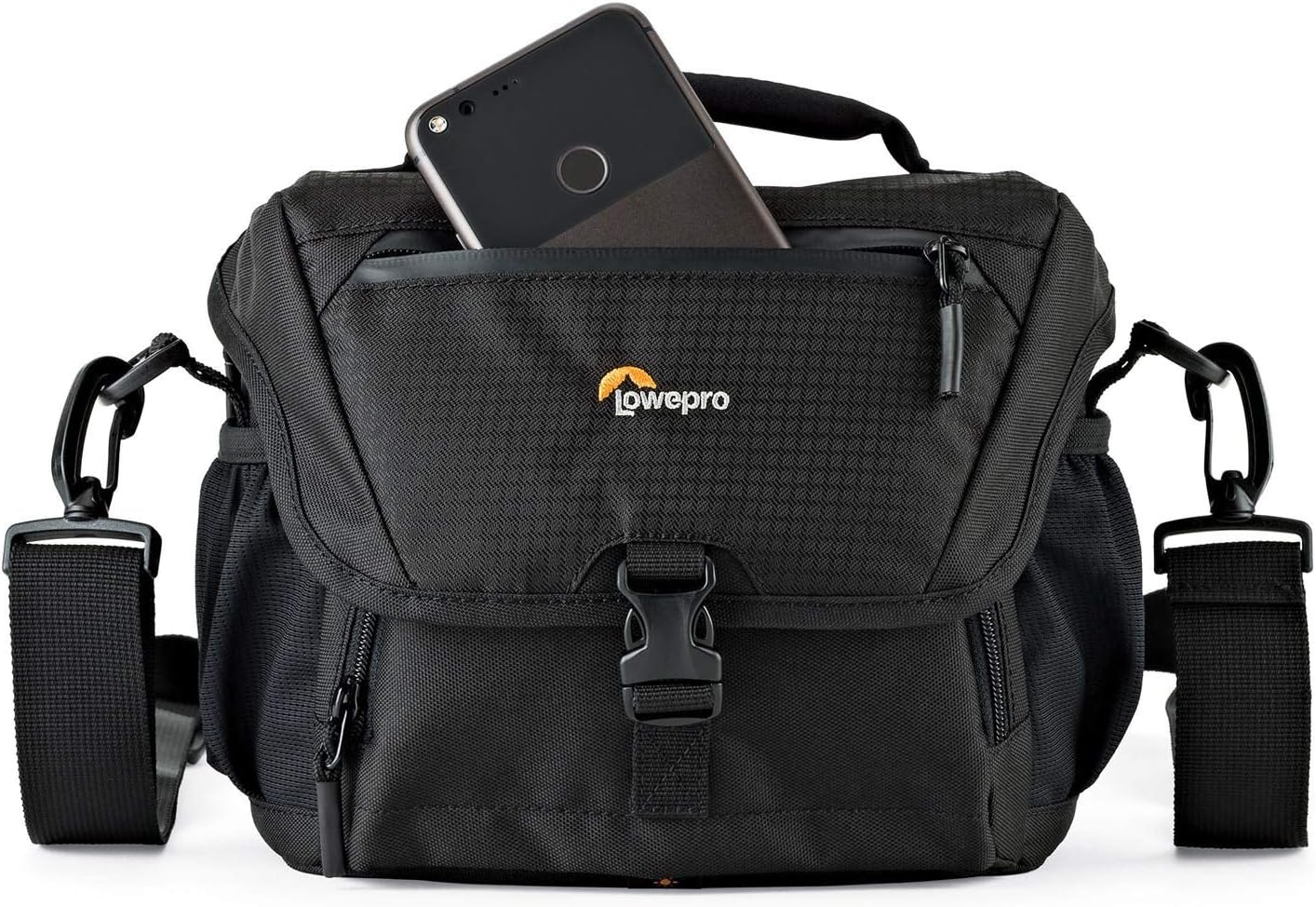 Lowepro LP37119-PWW, Nova 160 AW II Camera Bag, Customizable, Portable, Fits DSLR with Attached Lens, Compact Drone, 1-2 Additional Lenses, Flash, Black-4