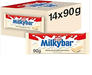 Milkybar White Chocolate Sharing Bars, 14 x 90 g