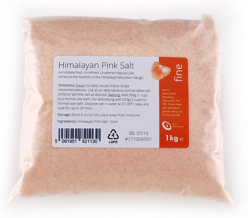 Himalayan Pink Salt Fine Grade 1kg - Natural & Unrefined Pink Salt from The Himalayas-0