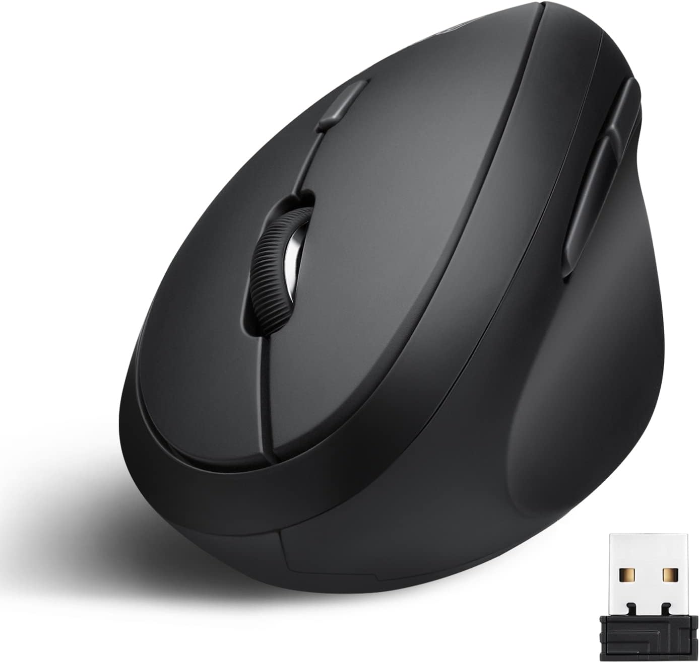 perixx PERIMICE-719 Right-Handed Wireless Mini Vertical Mouse, 3 Level DPI-0