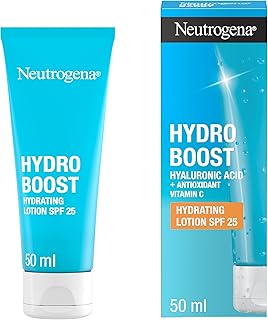 Neutrogena Hydro Boost City Shield Hydration Lotion SPF 25 (1x 50ml), Face Lotion to Protect Against Pollution and Sun Damage, Moisturiser with SPF, Hyaluronic Acid and Antioxidant for Radiant Skin