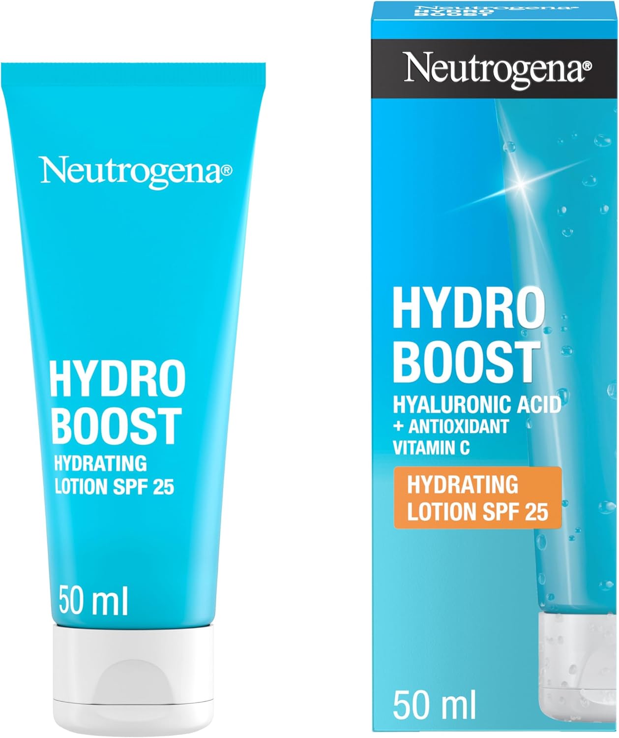 Neutrogena Hydro Boost City Shield Hydration Lotion SPF 25 (1x 50ml), Face Lotion to Protect Against Pollution and Sun Damage, Moisturiser with SPF, Hyaluronic Acid and Antioxidant for Radiant Skin-0