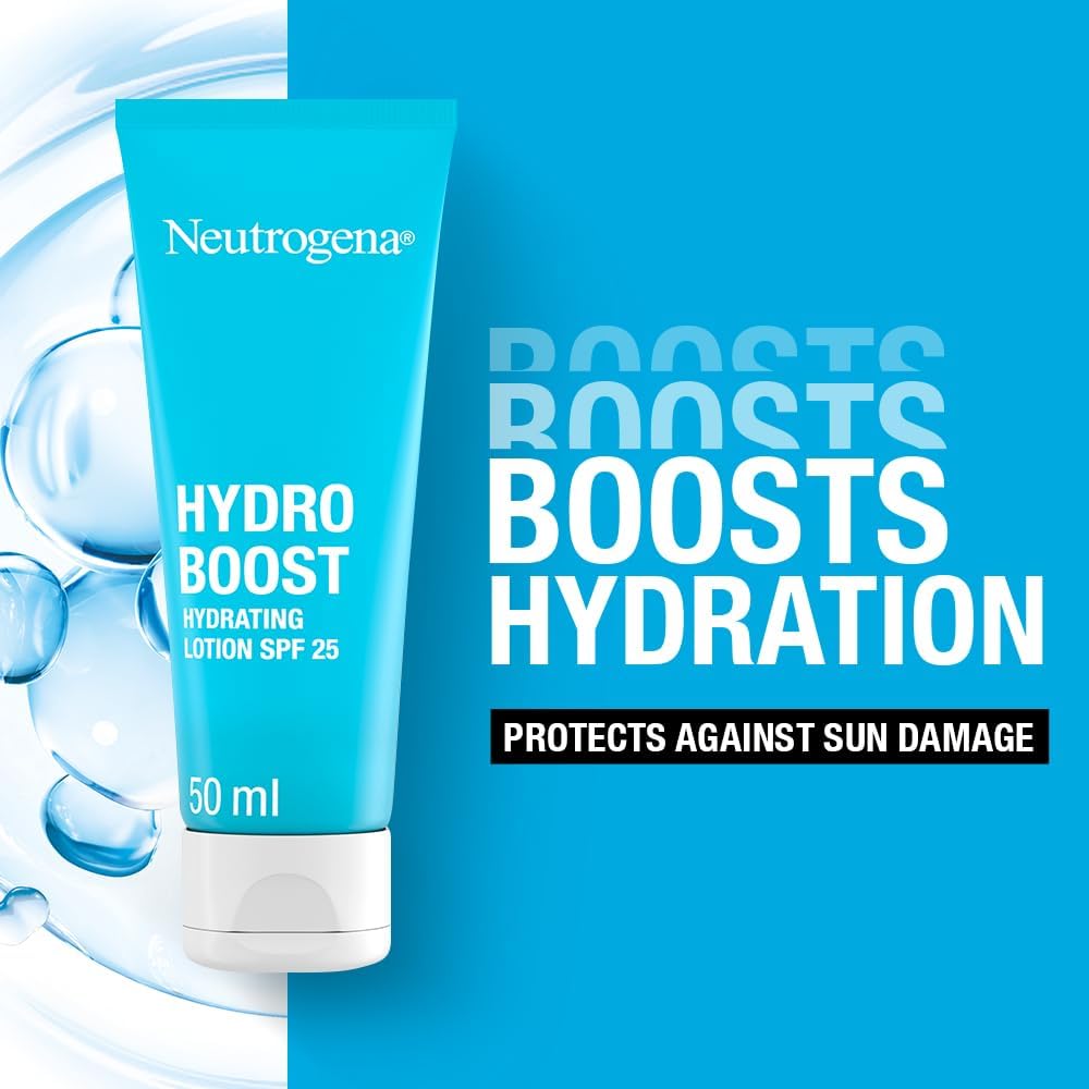 Neutrogena Hydro Boost City Shield Hydration Lotion SPF 25 (1x 50ml), Face Lotion to Protect Against Pollution and Sun Damage, Moisturiser with SPF, Hyaluronic Acid and Antioxidant for Radiant Skin-1