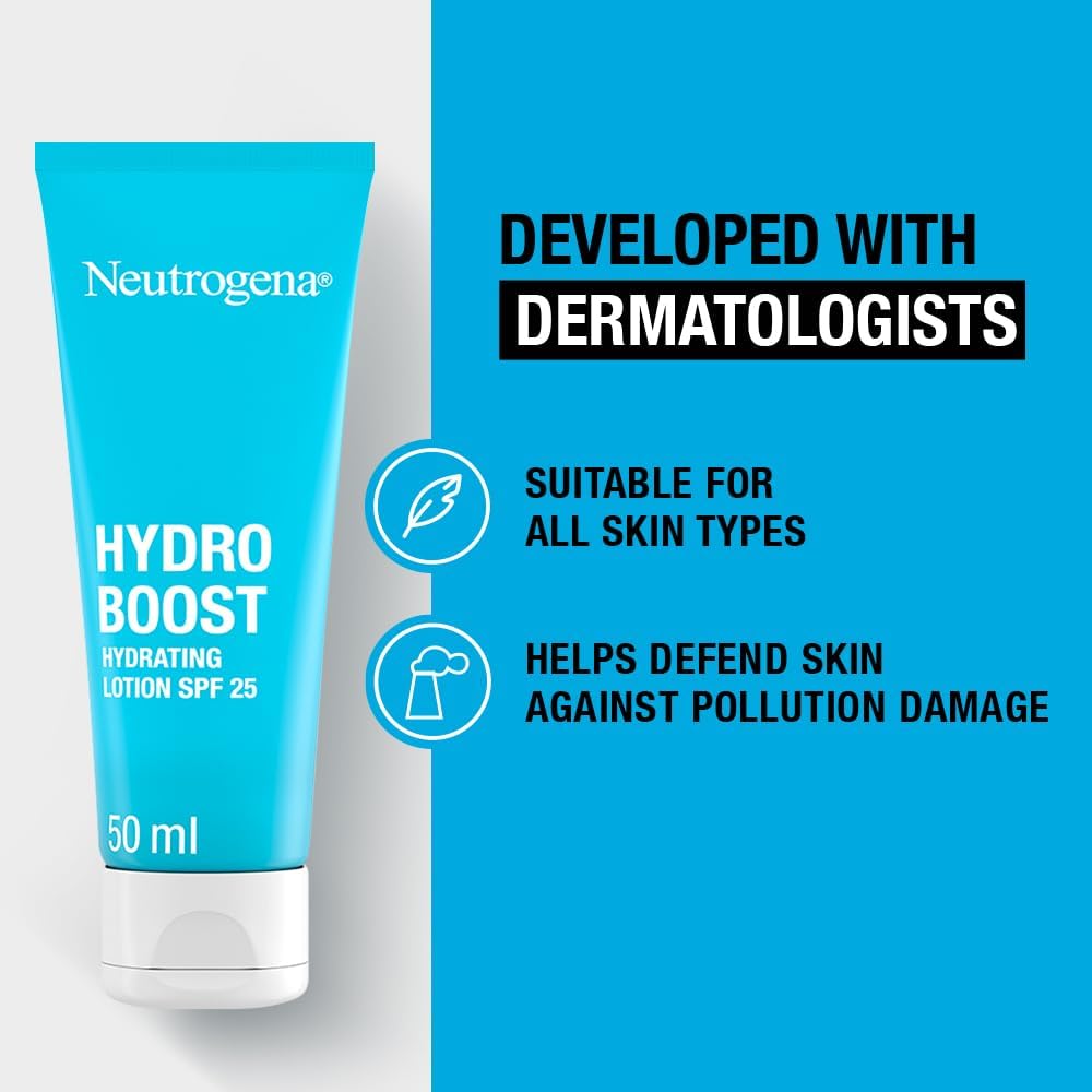 Neutrogena Hydro Boost City Shield Hydration Lotion SPF 25 (1x 50ml), Face Lotion to Protect Against Pollution and Sun Damage, Moisturiser with SPF, Hyaluronic Acid and Antioxidant for Radiant Skin-6