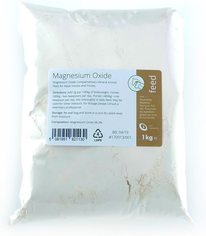 Magnesium Oxide Complementary Animal Feed Supplement 1kg - 98.3% Pure-0