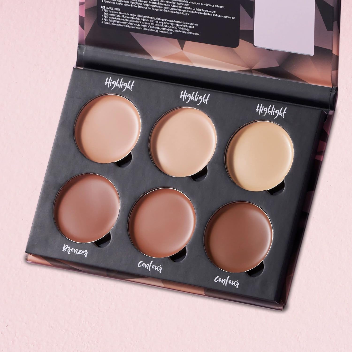 W7 Lift & Sculpt Cream Contour Kit - Concealing, Highlighting & Contouring Makeup Palette - Step-by-Step Instructions Included-4