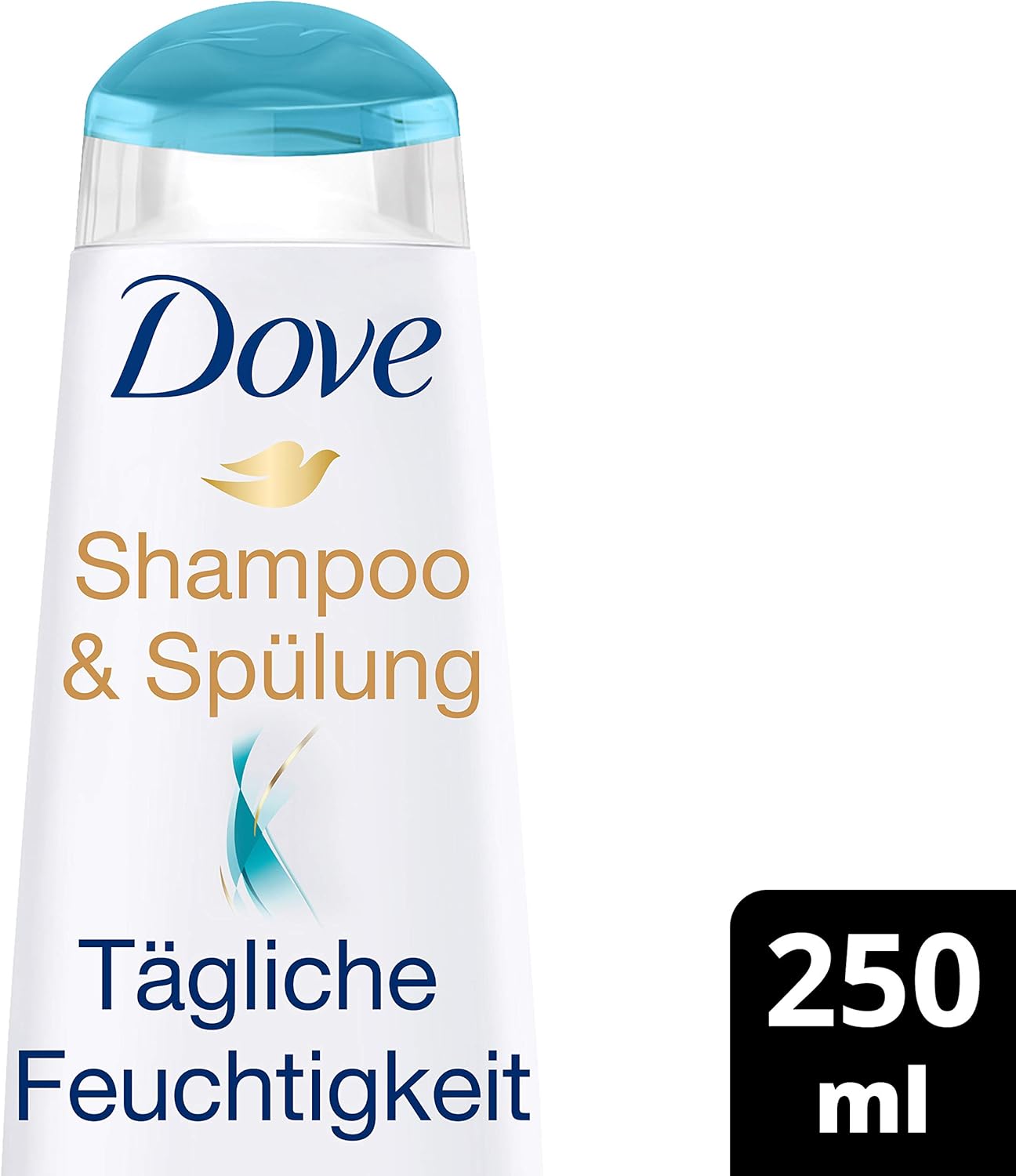 Dove Nutritive Solutions 2-in-1 Shampoo and Conditioner for Normal to Dry Hair, Daily Moisturising Shampoo and Conditioner, 250 ml, Pack of 1-1