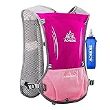 AONIJIE 5L Outdoor Sport Multifunctional Camping Backpack Cycling Running Climbing Hiking Hydration Vest Pack with 500ml Soft Flask