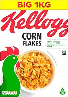 Kellogg's Corn Flakes Breakfast Cereal, 1kg