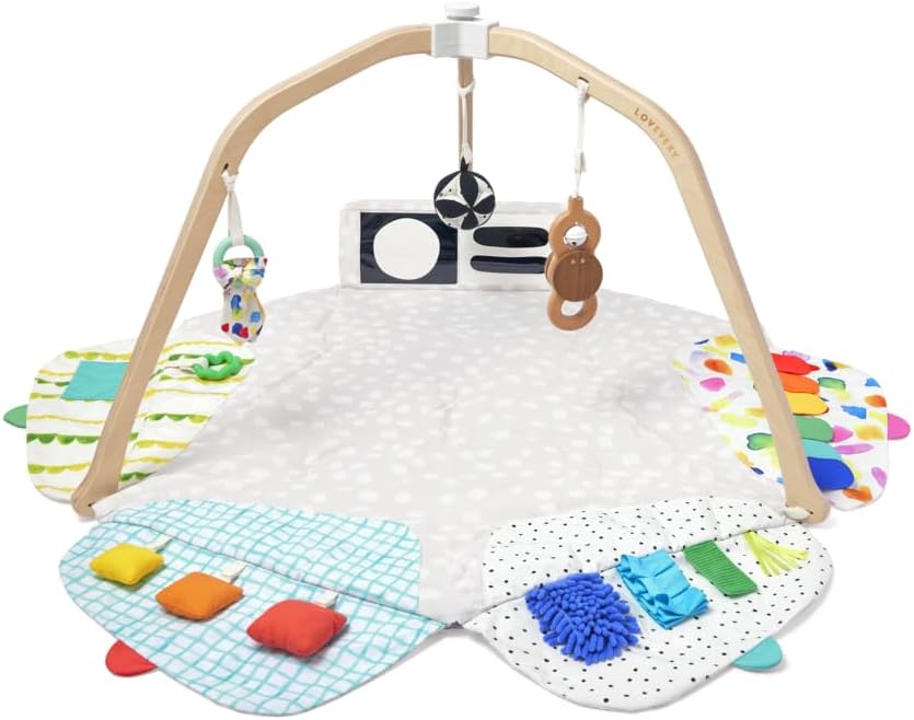 Lovevery The Play Gym: Stage-Based and Sustainable Baby Play Mat & Tummy Time Mat, A Whole Year of Play-0