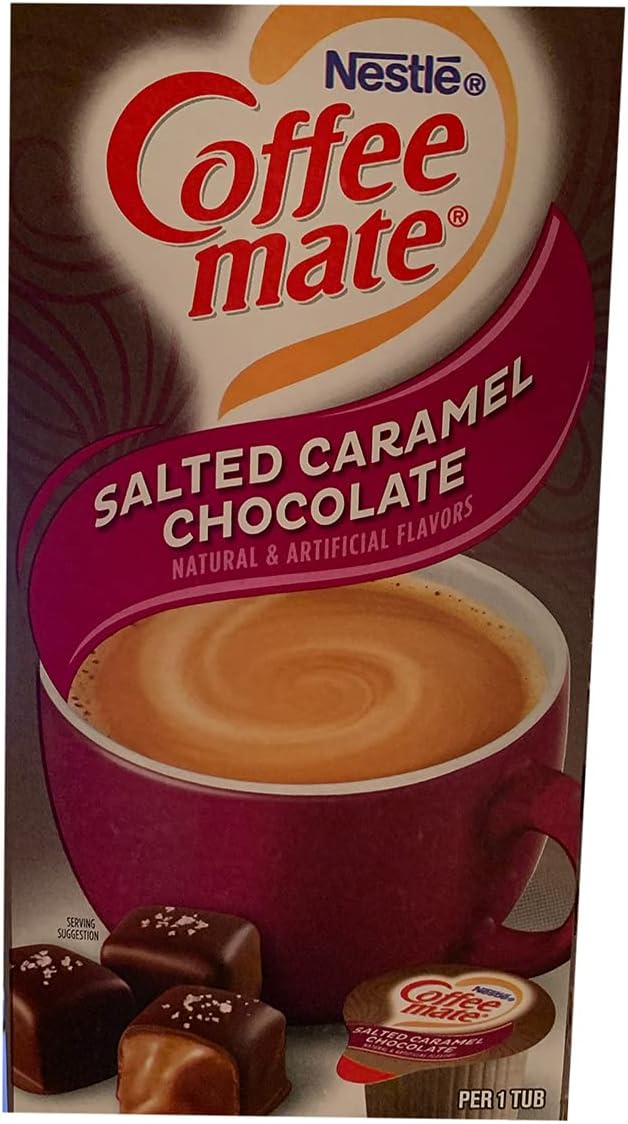 Coffee-Mate Liquid Coffee Creamer, Salted Caramel Chocolate, 0.375 oz Mini Cups, 50/Box NES STCRMCRMR by Coffee-mate-4